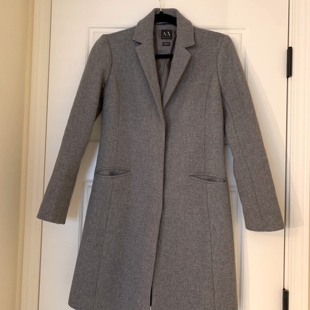 Armani Exchange wool coat like new